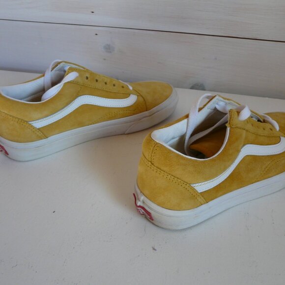 Share Vans Old Skool Warp Shoes Size Mens 5.5 Womens 7 Mustard Low Top Lace Up - - Picture 8 of 11